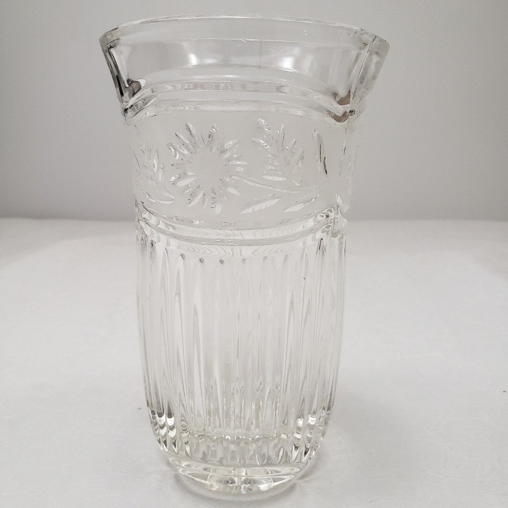 Zajecar (Yugoslavia) Heavy Crystal Vase 8"